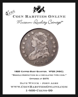1820 25c Ad